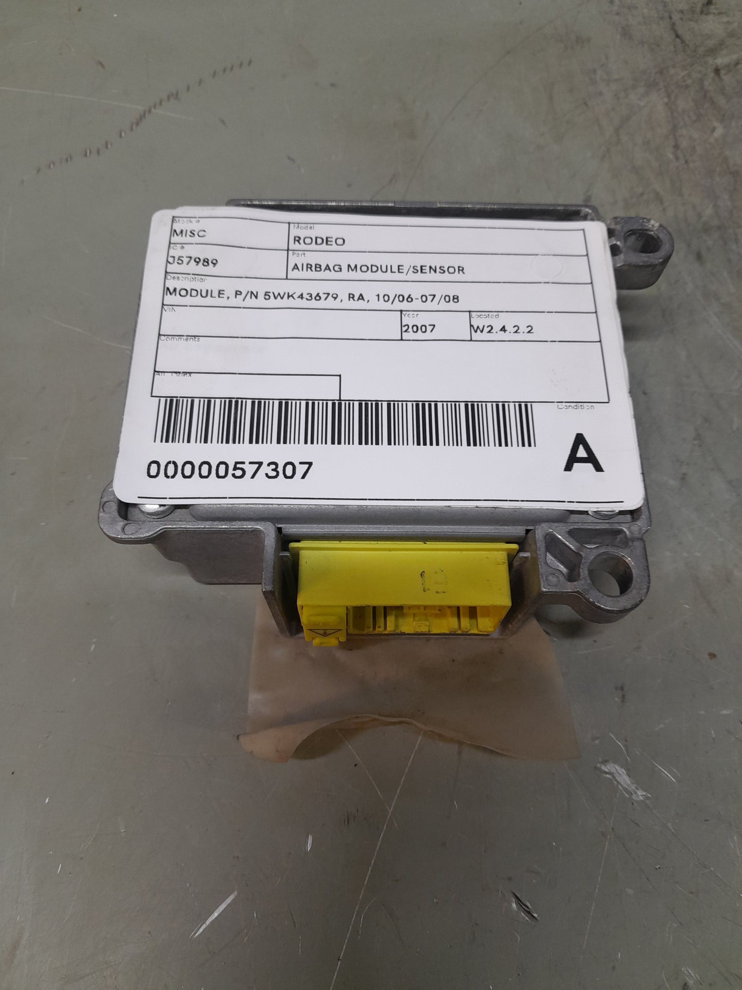 Holden Rodeo Airbag Module