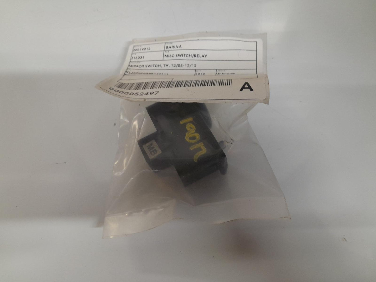 HOLDEN BARINA MISC SWITCH/RELAY MIRROR SWITCH, TK, 12/05-12/12