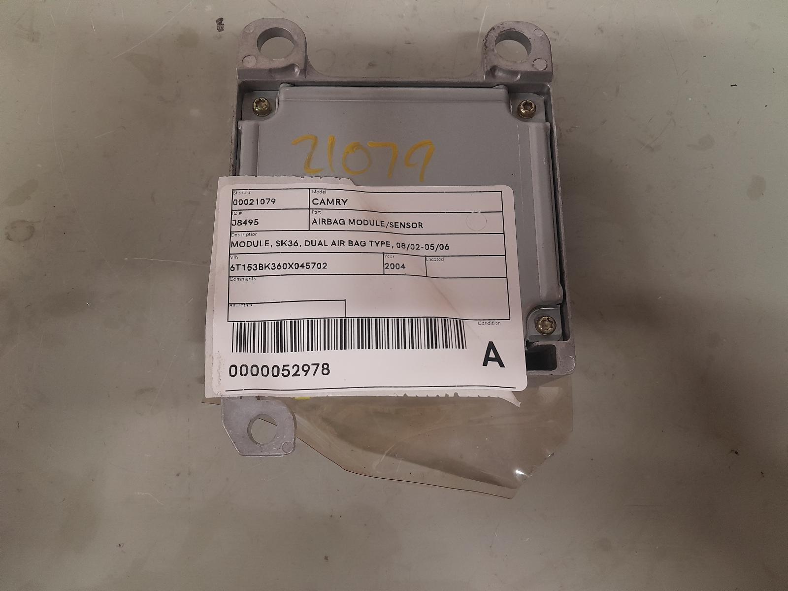 Toyota Camry Airbag Module