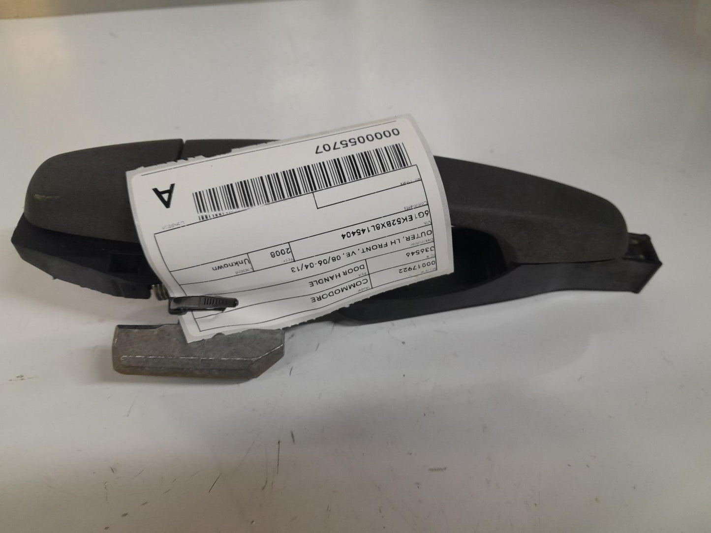HOLDEN COMMODORE DOOR HANDLE OUTER, LH FRONT, VE, 08/06-04/13