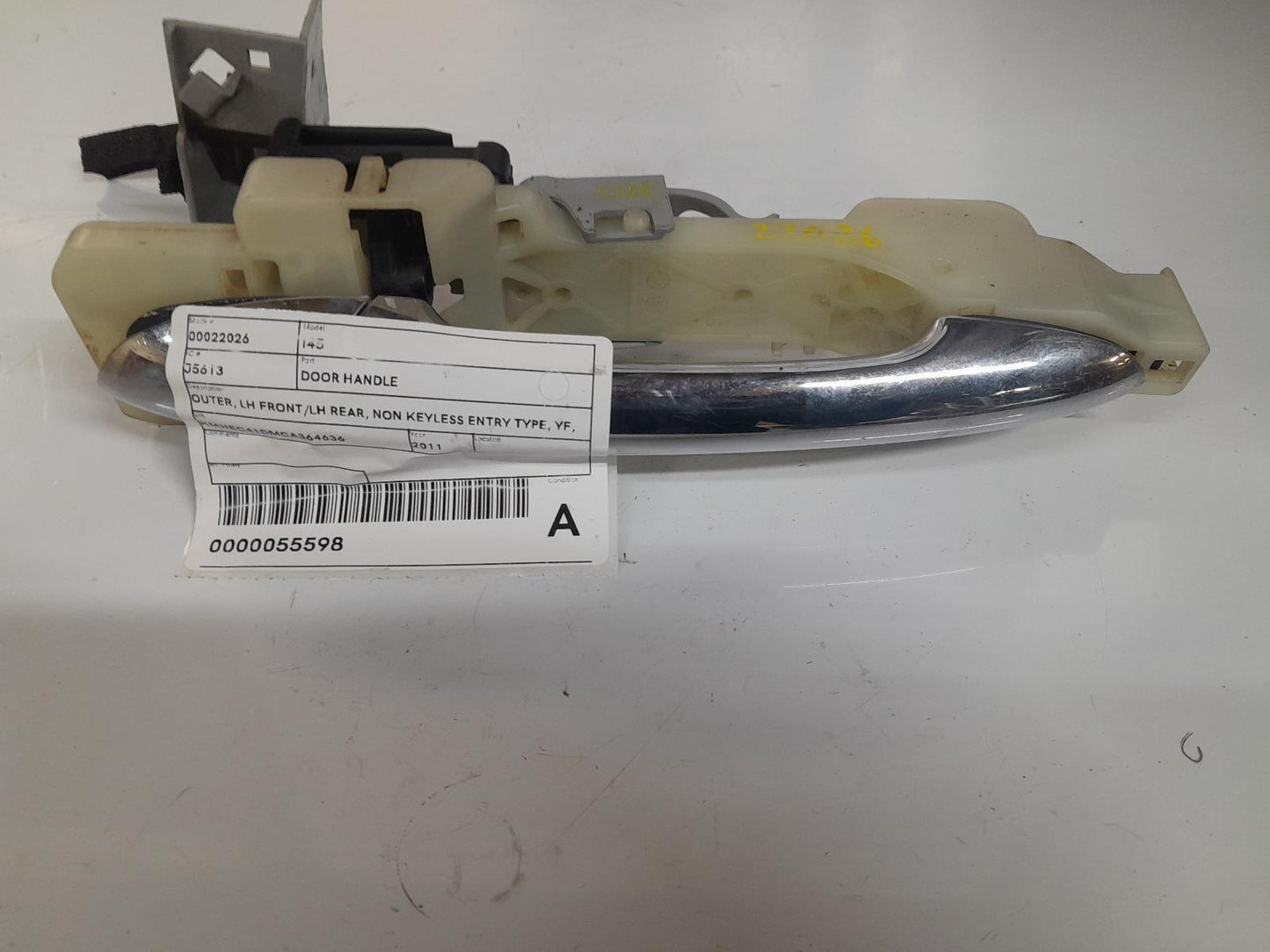 HYUNDAI I45 DOOR HANDLE OUTER, LH FRONT/LH REAR, NON KEYLESS ENTRY TYPE, YF, 02/10-04/14