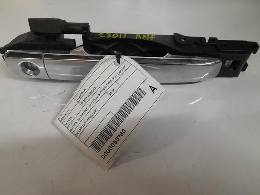 NISSAN MAXIMA DOOR HANDLE OUTER, RH FRONT, W/ LOCK BUTTON TYPE, FULL CHROME, J31, 02/02-05/09