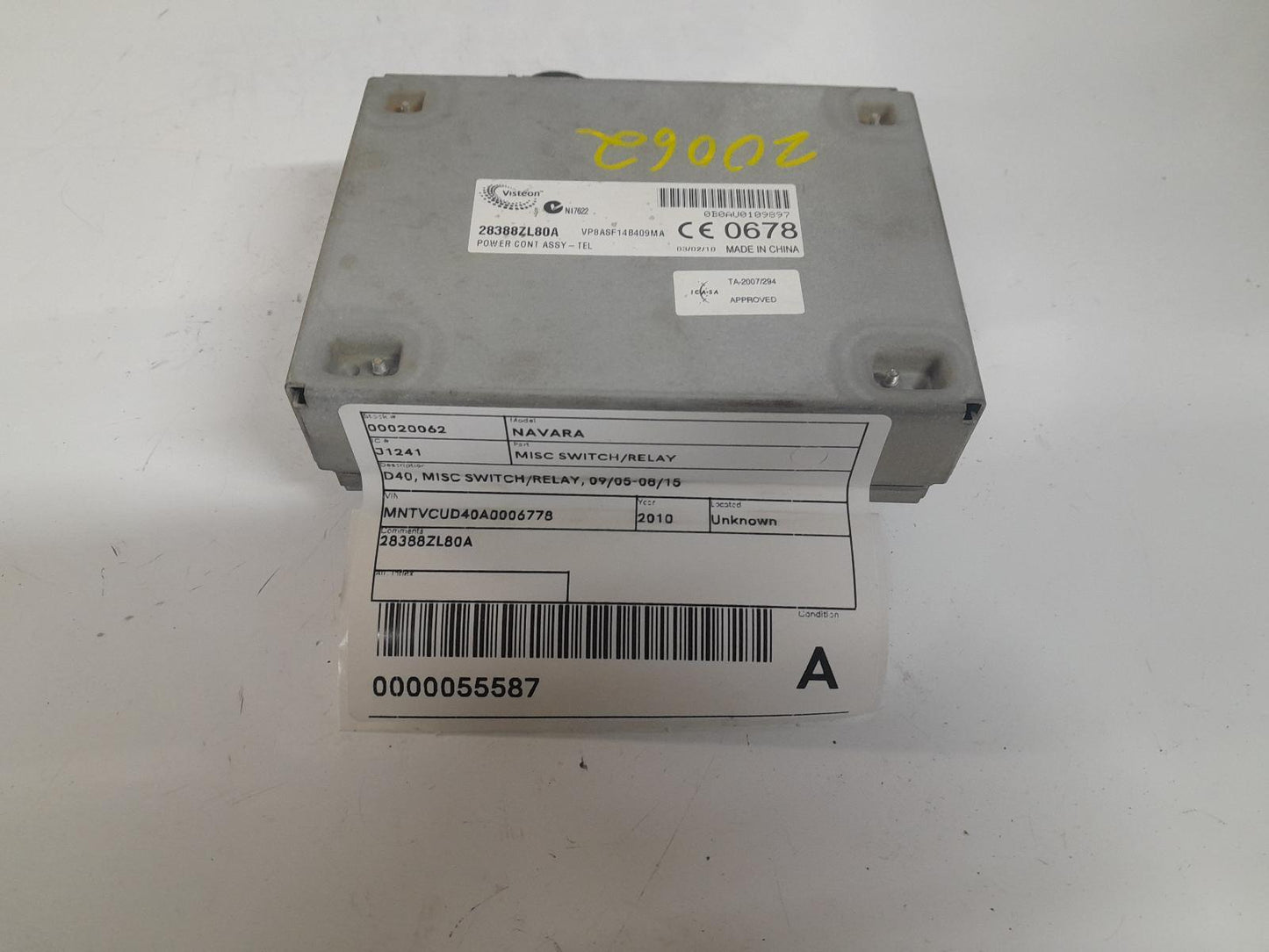 NISSAN NAVARA MISC SWITCH/RELAY D40, MISC SWITCH/RELAY, 09/05-08/15